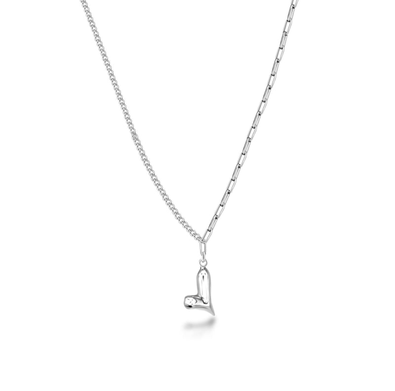 Silver Heart the necklace