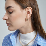 RIPPLES the circle chip earrings